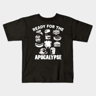 Funny Apocalypse Junk Food Foodie Slogan Prepper Meme Kids T-Shirt